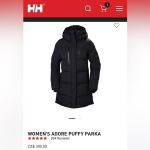 BNWT Helly Hansen ‘adore’ puffy parka